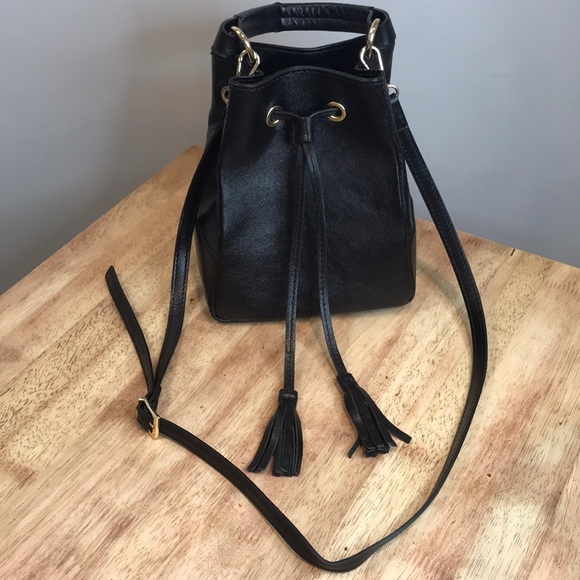 ⭐️ DIVINA FIRENZE Italian Leather Mini Bucket Bag - Picture 3 of 12